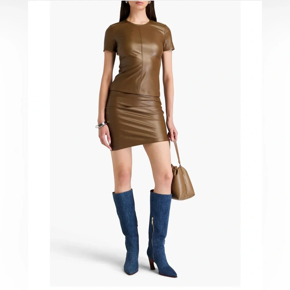 NWT Helmut Lang Faux Leather Top - Small - Picture 2 of 6